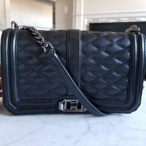 Rebecca Minkoff Love Crossbody (Gunmetal Hardware)